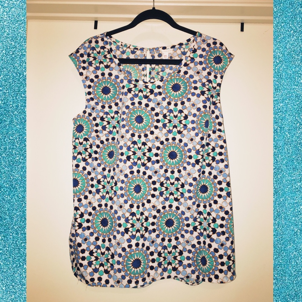 Mosaic Pattern Tank/Shell - LIKE NEW